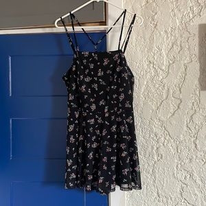 Short floral jumpsuit